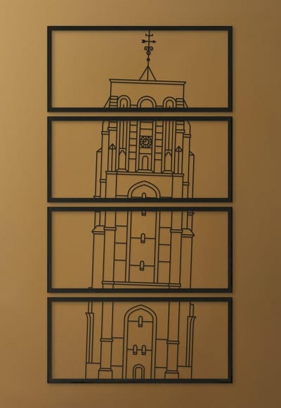 Wanddecoratie | Oldehove Leeuwarden - L (50x95cm)