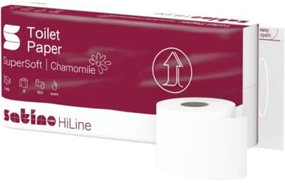 Satino HiLine Kamille Toiletpapier Kleinrollen (3-laags, 8 × 150 vel)