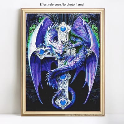 5D DIY diamant schilderij vol vierkant dier strass foto borduurwerk verkoop diamant 20X30 blue