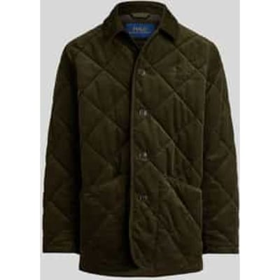 Regular fit corduroy jack met platte kraag