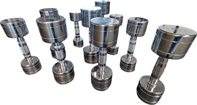Toorx Fitness MC - Dumbells Set - Chroom - 1 kg tot en met 10 kg - 10 paar - 20 stuks