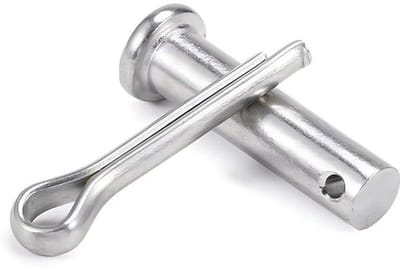Vorkkopbout M16 x 65 mm - Platte Kop - Bevestigingselement - Splint - Cilindrische Pen - Mechanische Toepassingen - Bevestigingsbout