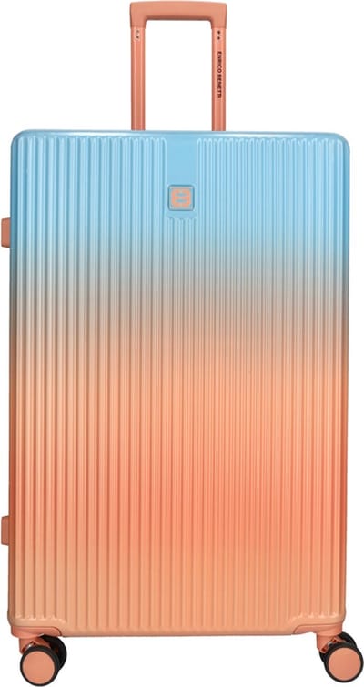 Enrico Benetti Harde koffer / Trolley / Reiskoffer - 75 cm (Large) - Havana - Zalm Splash