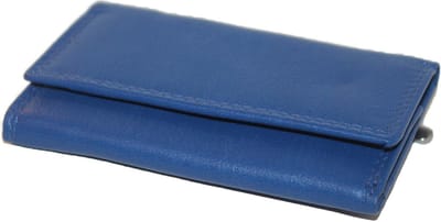 Klein dun leren portemonneetje met rits / mini beursje / Tri-fold portemonneetje in rood, paars, roze, groen, navy, blauw, zwart leer / 129