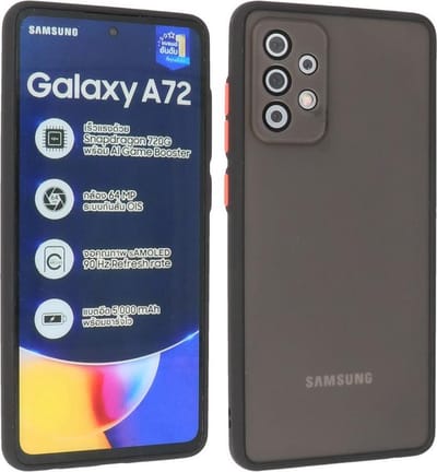 Hoesje Geschikt voor de Samsung Galaxy A72 & Galaxy A72 5G - Hard Case Backcover Telefoonhoesje - Zwart