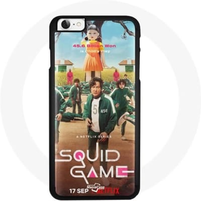 Coque - Squid Game - Iphone 4 - Souple - Noir - Mixte