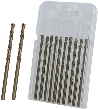 3 mm HSS Kobalt Borenset - 10 Stuks voor Makkelijk Boren in Harde Materialen
