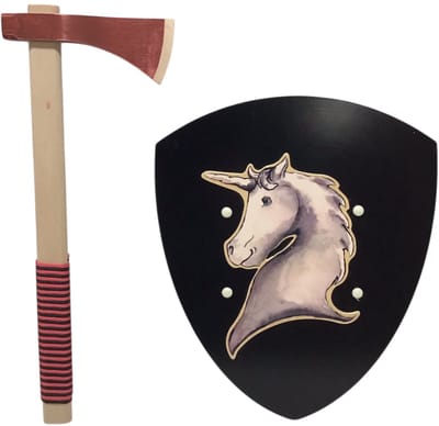 ridderschild Eenhoorn unicorn kinderbijl bijl - 42 cm