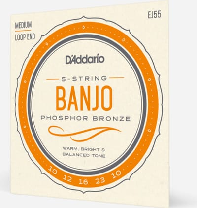 D'addario Phosphor Bronze Banjo 5-String 010 EJ-55 *