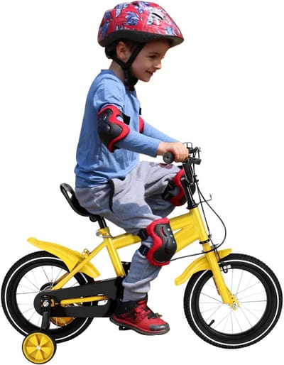 Kinderfiets 14 inch en 16 inch met Zijwieltjes en Bel | Voor Jongens en Meisjes