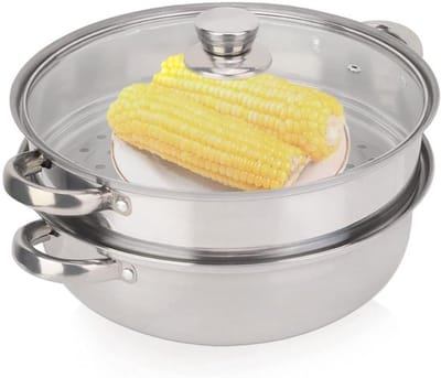 Allecto - 2-laags Stomer voor Koken - Roestvrijstalen Stoompan - 28