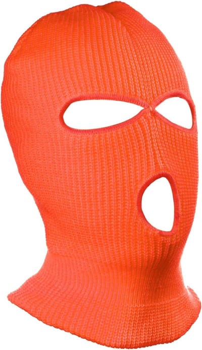 Warm en Zacht Gehaakt Winter Ski Masker voor Motorfiets en Buitenactiviteiten - Volledige Gezichtsbedekking (Oranje)