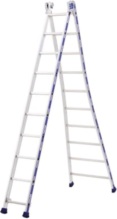 Inklapbare Telescoopladder met 2 Niveaus - Hoge Toegankelijkheid tot 4,94 Meter