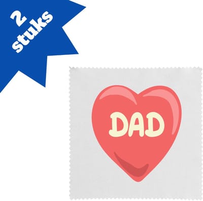Akyol - dad brillendoekjes - Vader - papa - vaderdag - cadeau - verjaardag - kado - 17,8 bij 17,8 cm - 2 stuks