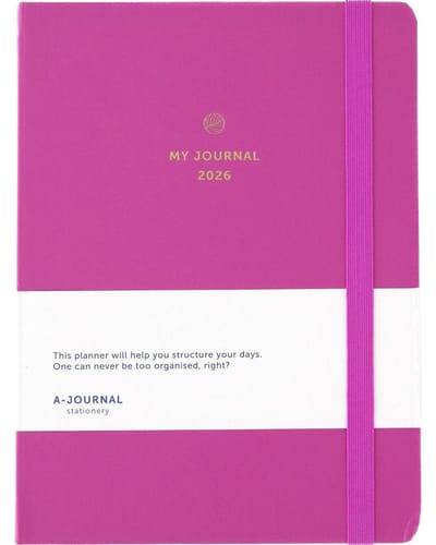 My Journal - Agenda 2026 - A5 - 1 week op 2 pagina's - Roze