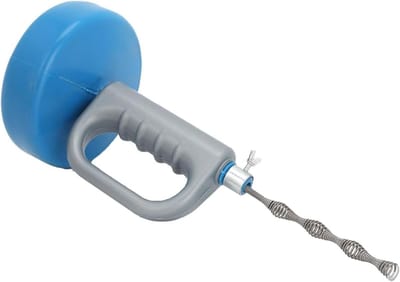 Afvoer Ontstopper - Pijp Reiniger - Verstopte Afvoer - Draaibare Handgreep - 5 Meter - Blauw