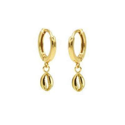 Karma hinged hoops symbool shell 3 gold M2338HIN