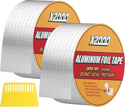 Waterdichte afdichtingstape - 2 rollen Butylband 5m x 5cm voor dakreparatie en vastgoedbeveiliging