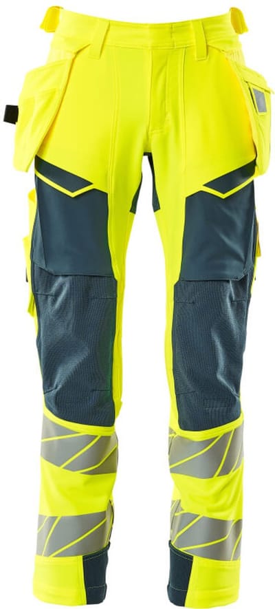 Mascot Accelerate Safe Broek met spijkerzakken 19031-711 - hi-vis geel/donkerpetrol - C46 - 76