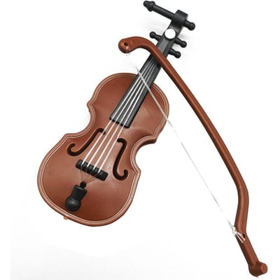 Mini modèle de violon fait à la main 1/12 modèle en bois ornements de violon décoration de maison artisanat bureau violon décoration accessoires de maison de poupée brown
