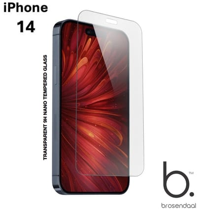 Brosendaal Screenprotector geschikt voor iPhone 14 - 9H Nano Coating - Ultradun - Maximaal Kras- en Valbestendig