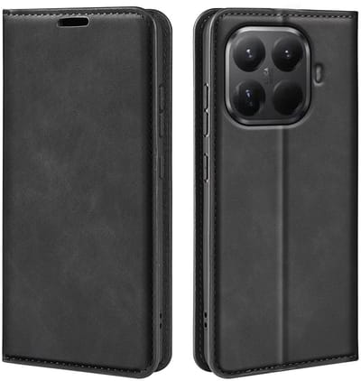 MobyDefend Hoesje - Geschikt voor Xiaomi 17T - Luxe Wallet Bookcase (Magnetische Sluiting) - Zwart