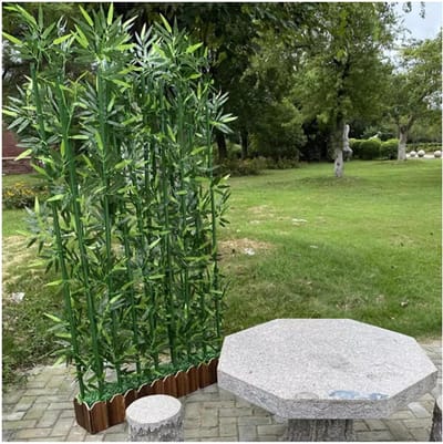 Kunstmatige Bamboe - Decoratieve Plant - Ruimte Verdelen - Echte Bamboe Stammen - Tot 1.8m Hoog - Groen