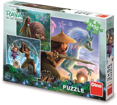 Raya en vrienden - 3 Puzzels van 55 stuks