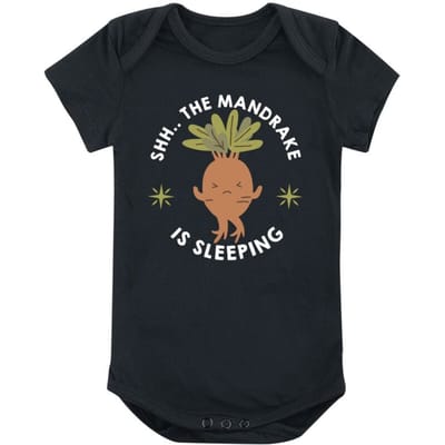 Harry Potter Body voor kinderen - Shh.. The Mandrake Is Sleeping - voor Kinderen - zwart