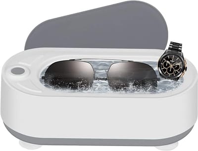 SMH LINE® Ultrasoon Reiniger - Reinigingsapparaat voor Brillen en Sieraden - Incl. Batterijen en Lenzendoosje