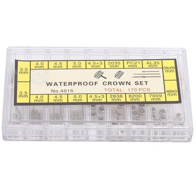 Dailygoods- Horlogekroon Premium - Roestvrij Stalen Veerstangen - Gereedschapset - Duurzaam - Draagbaar - Eenvoudig te Gebruiken - Horlogereparatieset