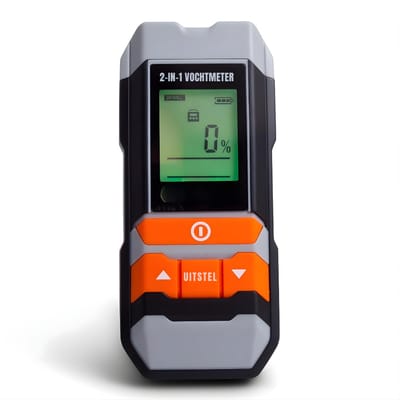 DnA® Hygrometer - Vochtmeter - Hygrometer binnen - Grijs - 6cm x 6cm x 14cm