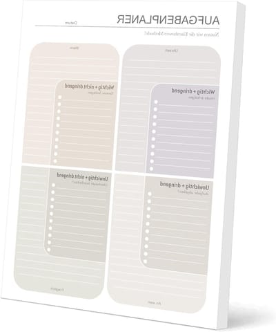 Eisenhower Matrix A4 To Do List Pad - 50 Bladen, Dagelijkse Planner, Prioriteiten Stellen, Taak Planner, Productiviteit Verhogen voor Kantoor en School
