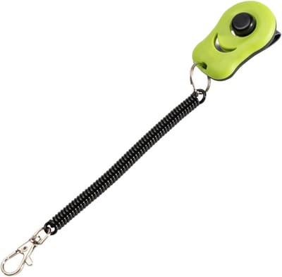 Hond Clicker Trainer - Huisdier Clicker - Gedrag Trainen - Met Polsband - 5.8 x 3.8 cm - Zwart