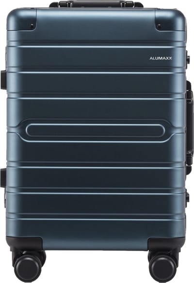 Alumaxx koffer - GRAVITY - aluminium - 4 draaibare wielen - blauw - JU-45189