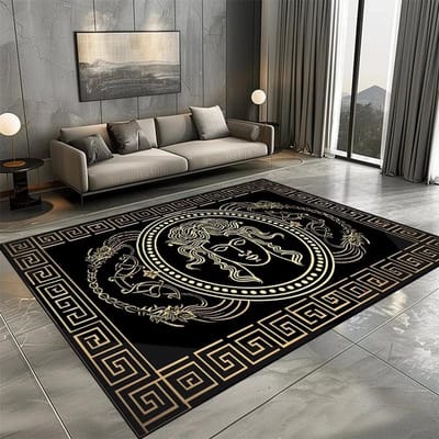Modern Luxe Tapijt voor Woonkamer Modeontwerp Grote Maat Kleden Garderobe Antislip Vloermatten Slaapkamer Bedzijde Zachte Tapijten 120*160cm