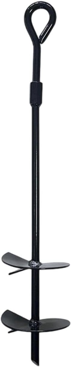 Grondpennen Set - Haringen Stabiliteit - Buiten Beveiligen - Eenvoudige Installatie - 41 cm - Zwart