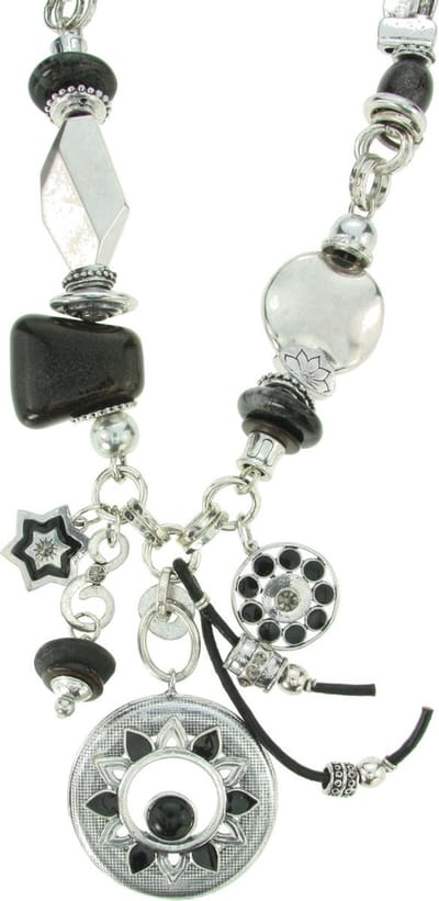 Behave Lange ketting Susan – Nikkelvrije modeketting met hangers