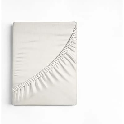 Dreamhouse Bedding - Topper Hoeslaken - Katoen - Eenpersoons - 90x220 cm - Crème