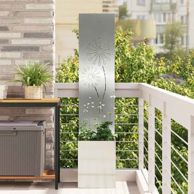 vidaXL - Tuin - Privacy - Scherm - Fretwerk - Zilver - 32 - x - 32 - x - 150 - cm