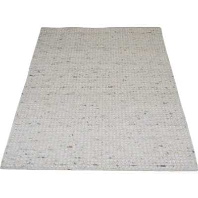 Vloerkleed Nicole Beige 425 - 160 x 230 cm - Wollen Design Vloerkleed met Symmetrisch Geweven Patroon in Scandinavische / Hotel Chique Stijl