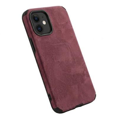 Rood mat telefoon hoesje backcover geschikt voor iPhone 11 dames en heren met camera bescherming en versterkte hoeken hardcase