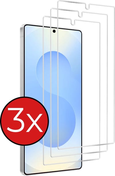 Screenprotector - 3 Stuks - Geschikt voor Samsung Galaxy S25 Ultra - Extra Sterk - Beschermglas - Gehard Glas - Tempered Glass - Screen Protector