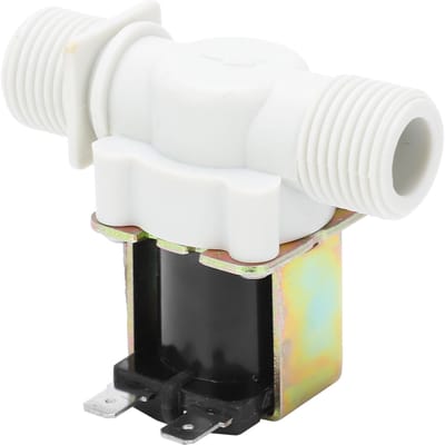 Électrovanne G1 2 Filetée Normalement Fermée Entrée Laiton Nylon Pièces de Contrôle Industriel DC24V