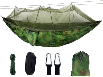 Grote Hangmat - Kampeerhangmat Klamboe - Ontspannen Buiten - Anti-Insecten Net - 2 Persoons - Stijl 6