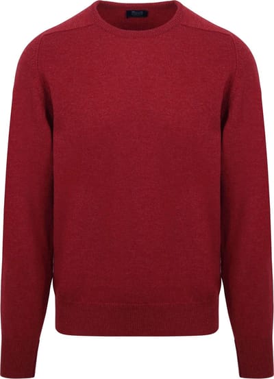 William Lockie Pullover Lamswol O Poppy Mellange - Maat L - Heren