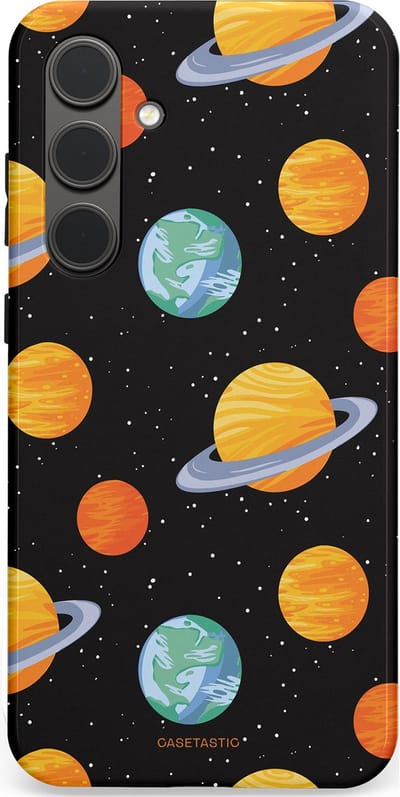 Casetastic Hoesje Geschikt voor Samsung S24 Plus - Stijlvolle Beschermende Duo-layer Case - Universum reis