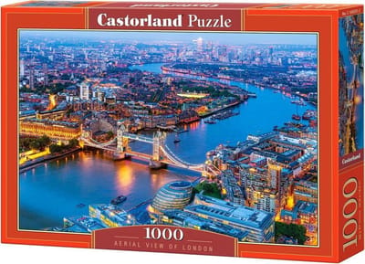 Castorland Aerial View of London – Puzzel – 1.000 stukjes – Satijnen afwerking – Perfecte pasvorm – Europese kwaliteit