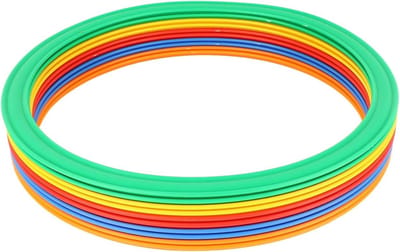 Sport Ringen Set - Agility Training - Coördinatie Spel - 10 Ringen 10 Gespen - 28cm Diameter