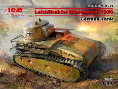 ICM Modelbouwpakket Militaire voertuigen - 35330 Leichttraktor Rheinmetall 1930, German Tank Plastic - 1:35 - Modelbouw